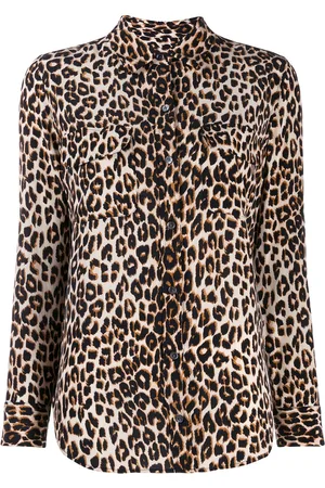 Equipment Signature Hemd mit Leoparden-Print