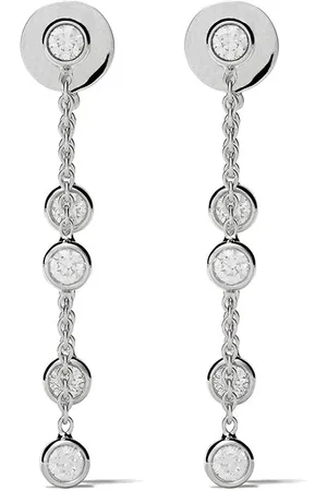 De Beers 18kt Clea Rotgoldohrringe mit fünf Diamanten