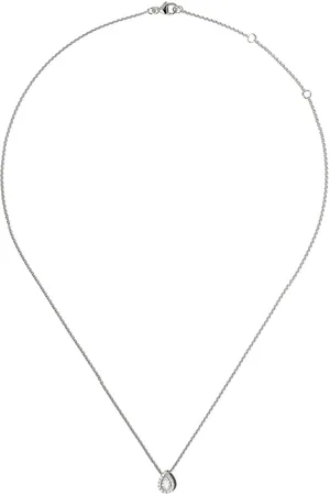 De Beers 18kt Aura Weißgoldhalskette mit Diamantenanhänger