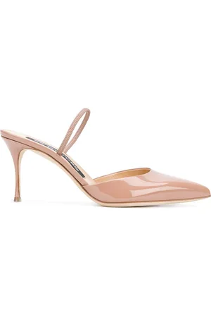 Sergio Rossi Slingback-Pumps aus Lackleder