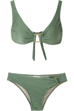 AMIR SLAMA Bikini mit Metallic-Effekt
