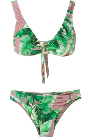 AMIR SLAMA Bikini mit Blumen-Print