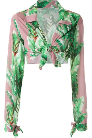 AMIR SLAMA Cropped-Oberteil mit Print