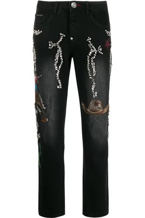 Philipp Plein Klassische Boyfriend-Jeans