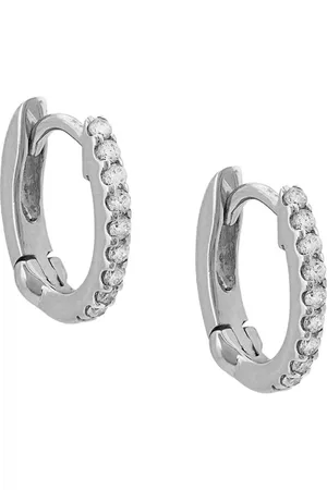 Dana Rebecca Designs 14kt Weißgoldohrringe mit Diamanten