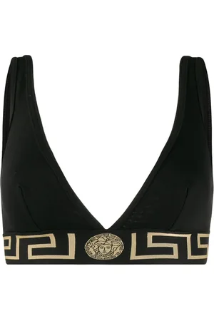 VERSACE Greca Border triangle bralette