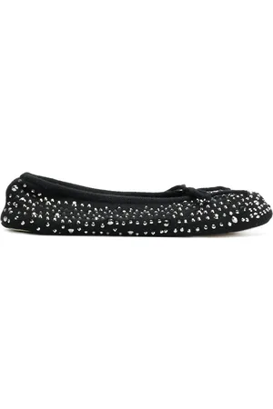 N.PEAL Slipper mit Kristallen