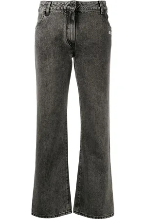 OFF-WHITE Halbhohe Cropped-Jeans