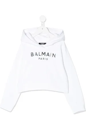Balmain Kapuzenjacke mit Logo