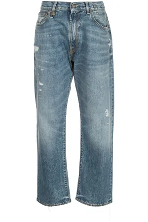 R13 Halbhohe Boyfriend-Jeans