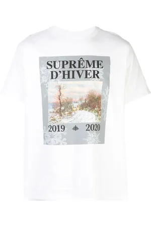 Supreme T-Shirt mit Winter-Print