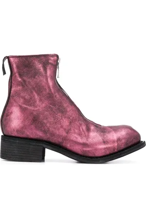 GUIDI Stiefeletten im Metallic-Look