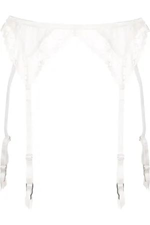 FLEUR DU MAL Gardenia Strumpfhalter aus Spitze