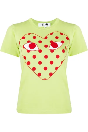 Comme des Garçons T-Shirt mit gepunktetem Herz-Print