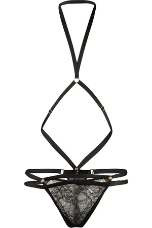 MAISON CLOSE Tanga mit abnehmbarem Harness
