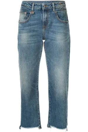 R13 Gerade Cropped-Jeans