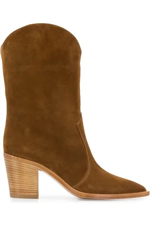 Gianvito Rossi Cowboystiefel mit Holzabsatz