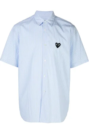 Comme des Garçons Gestreiftes Hemd mit Logo