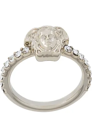 VERSACE La Medusa crystal-embellished ring