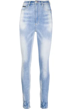 Philipp Plein Ausgeblichene Jeans
