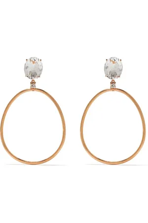 Brumani 18kt Rotgoldhängeohrringe mit Edelsteinen