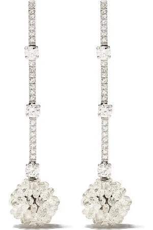 David Morris 18kt Weißgoldohrringe
