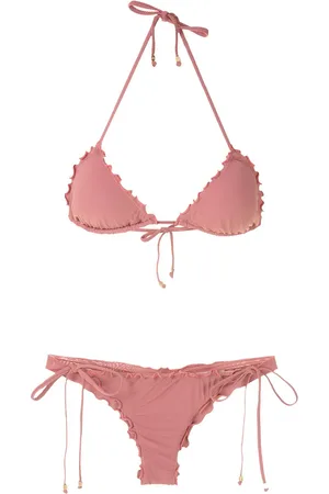 AMIR SLAMA Triangel-Bikini mit Rüschen