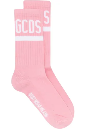 GCDS Gerippte Socken mit Logo