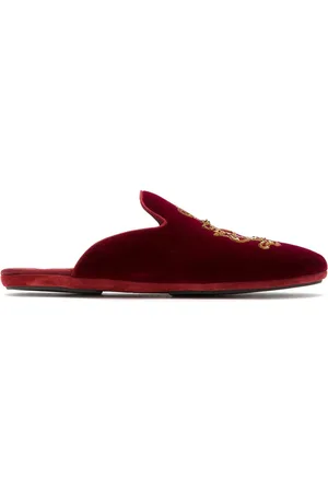 Dolce & Gabbana Logo embroidered slippers