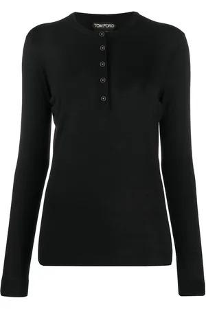 Tom Ford Poloshirt mit langen Ärmeln