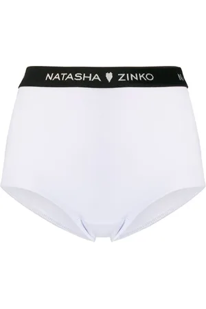 Natasha Zinko Slip mit Logo-Bund