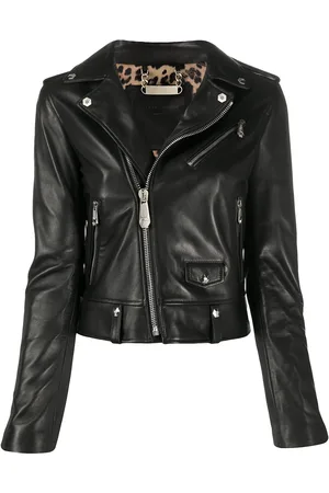 Philipp Plein Bikerjacke mit Reißverschlüssen