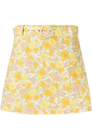 FAITHFULL THE BRAND Geblümte Shorts mit Gürtel