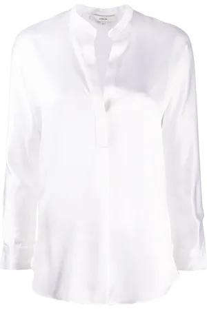Vince Bluse mit Schleifenkragen