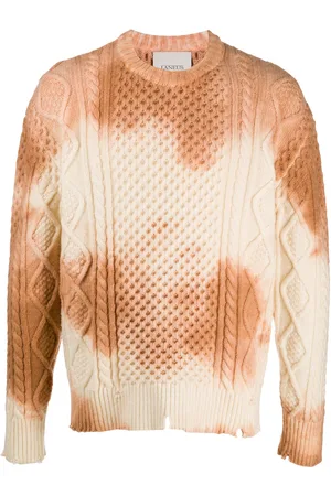 LANEUS Pullover mit Batikmuster