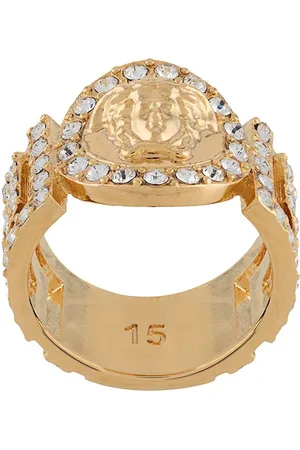 VERSACE La Medusa Ring mit Kristallverzierung