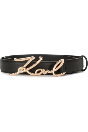 Karl Lagerfeld Signature Ledergürtel