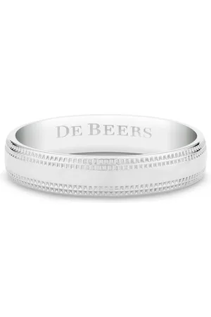 De Beers Platinring mit Logo-Gravur