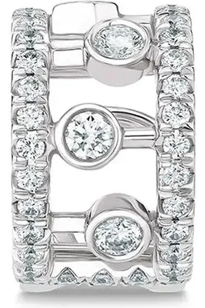 De Beers 18kt Dewdrop Ear Cuff aus Weißgold mit Diamant
