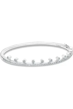 De Beers 18kt Dewdrop Weißgoldarmband mit Diamant