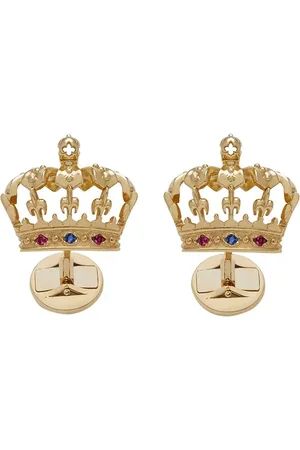 Dolce & Gabbana 18kt Gelbgold-Manschettenknöpfe mit Krone