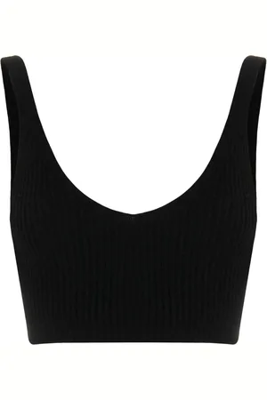 Cashmere In Love Geripptes Cropped-Stricktop