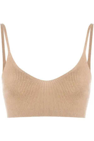 Cashmere In Love Geripptes Cropped-Stricktop