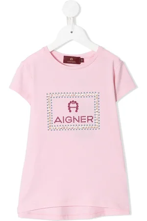 Aigner T-Shirt mit Strass-Logo