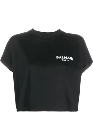 Balmain T-Shirt mit Logo-Stickerei