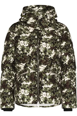 Moncler Daunenjacke mit Camouflage-Print