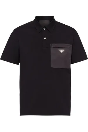 Prada Poloshirt mit Logo-Schild