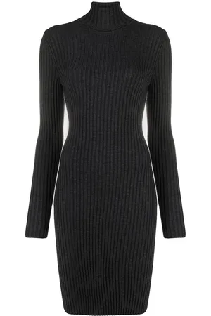Wolford Geripptes Rollkragenkleid