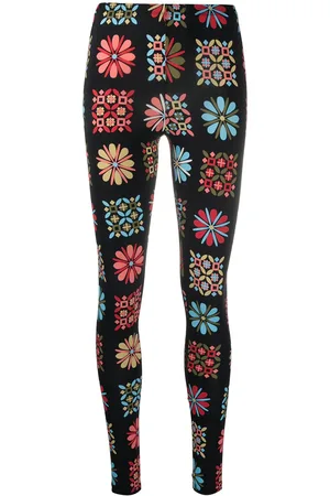 La DoubleJ Leggings mit Blumen-Print