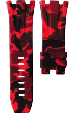 HORUS WATCH STRAPS Red Camo Uhrenarmband 44mm